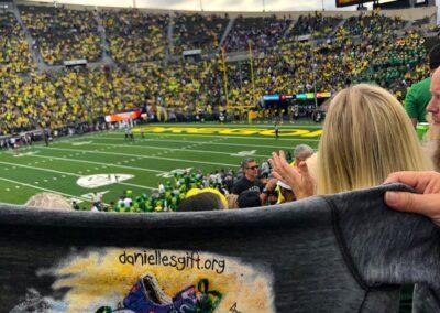 Danielle Genzoli's Traveling Tennies in Eugene Oregon Ducks Football