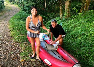 Danielle Genzoli's Traveling Tennies in Sarapiqui River Costa Rica