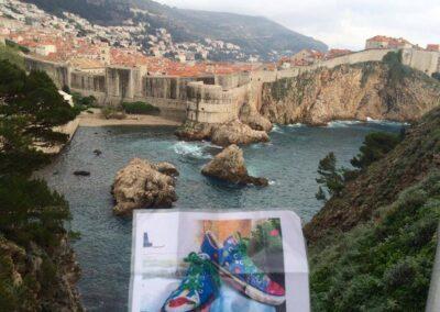 Danielle Genzoli's Traveling Tennies in Town Dubrovnik, Croatia